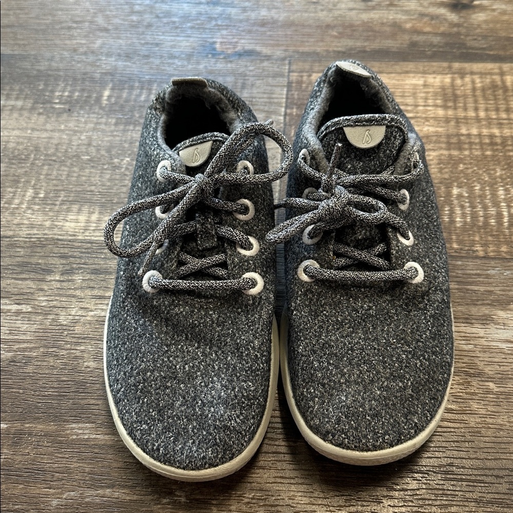 All Birds Womens 8 Running Shoes Gray Walking Low Top Wool Runner Lace Up Woven